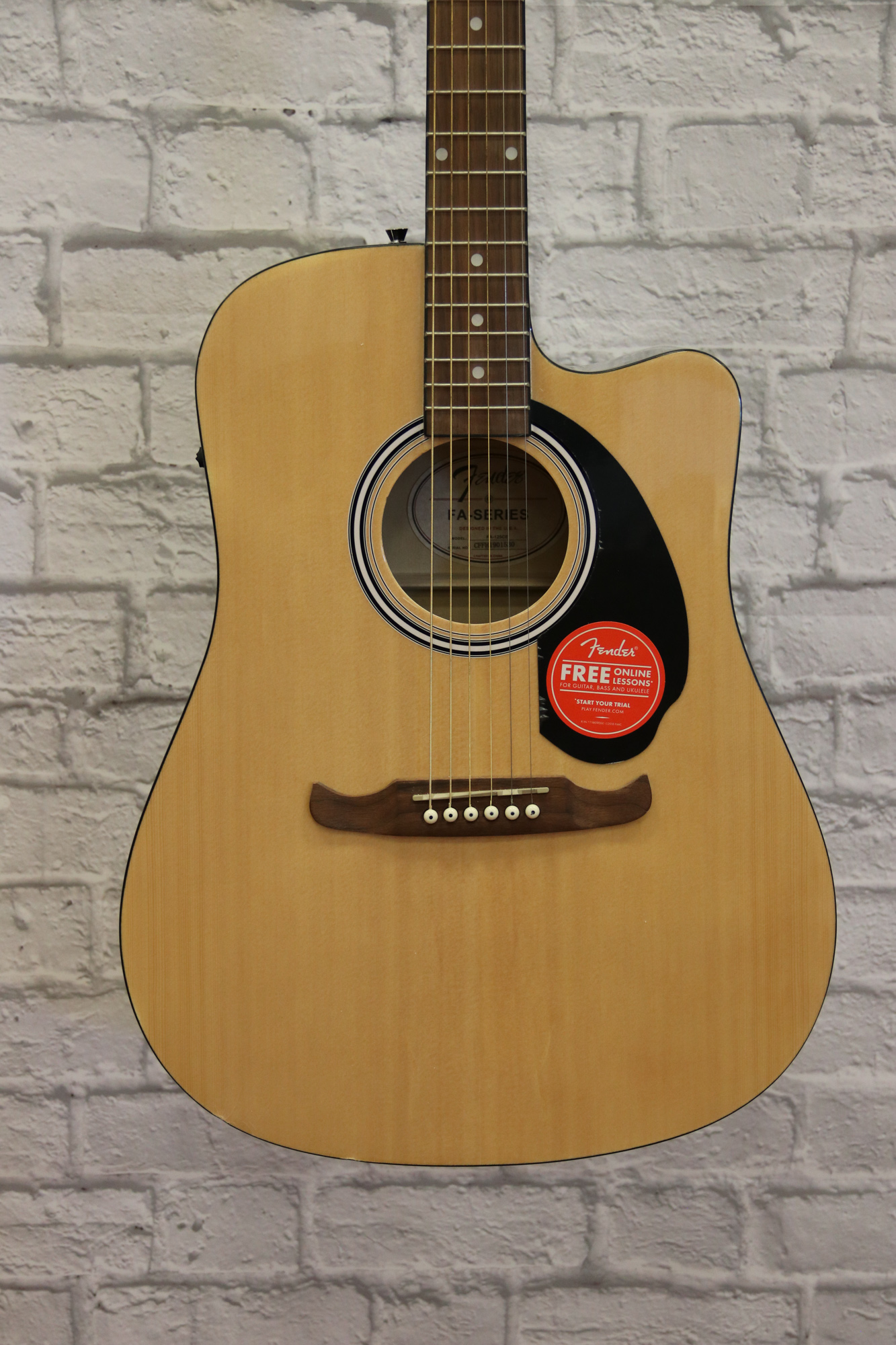 Fender FA 125CE Dreadnought Cutaway Acoustic Electric Guitar Natural