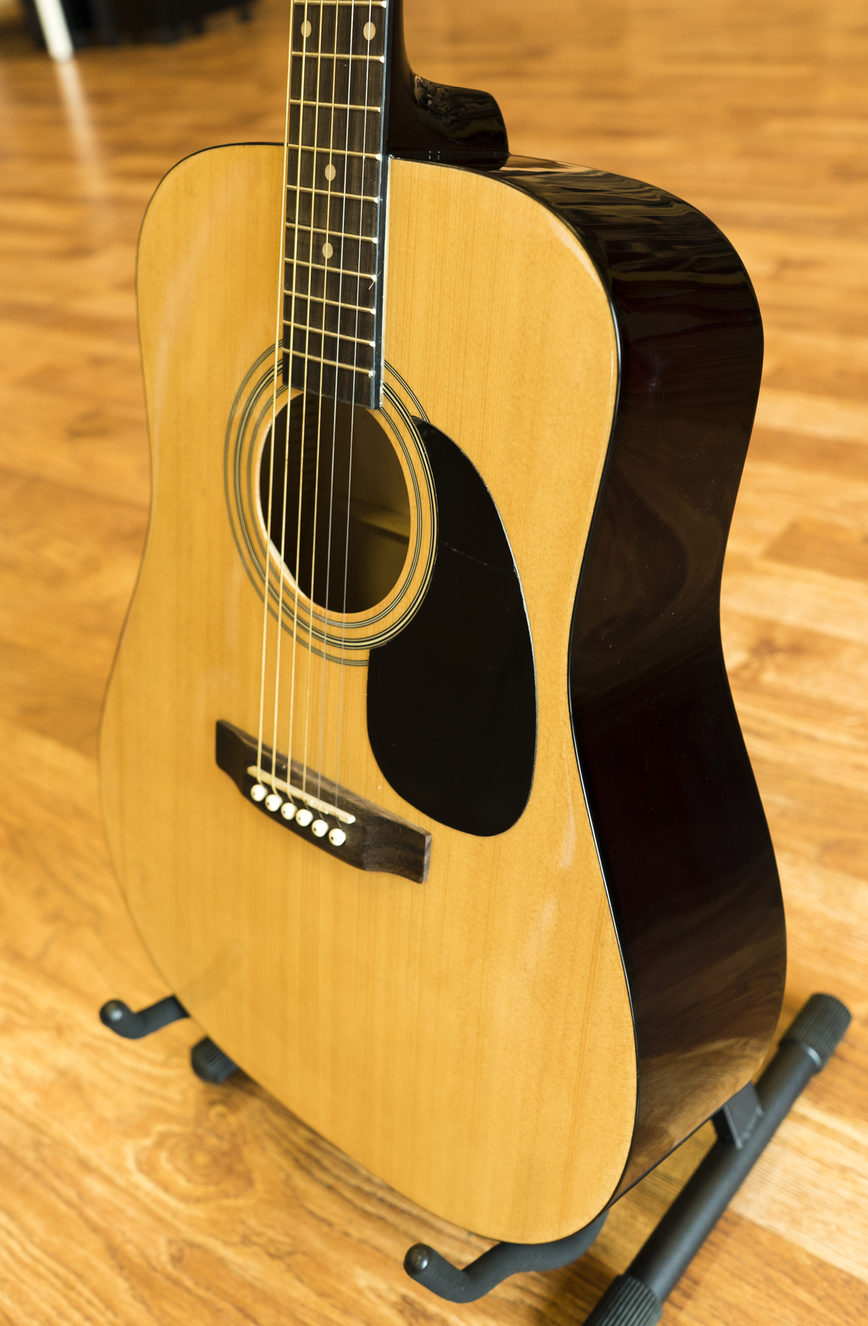 Squier By Fender Sa 50 Acoustic Guitar Natural 885978373628 Ebay 