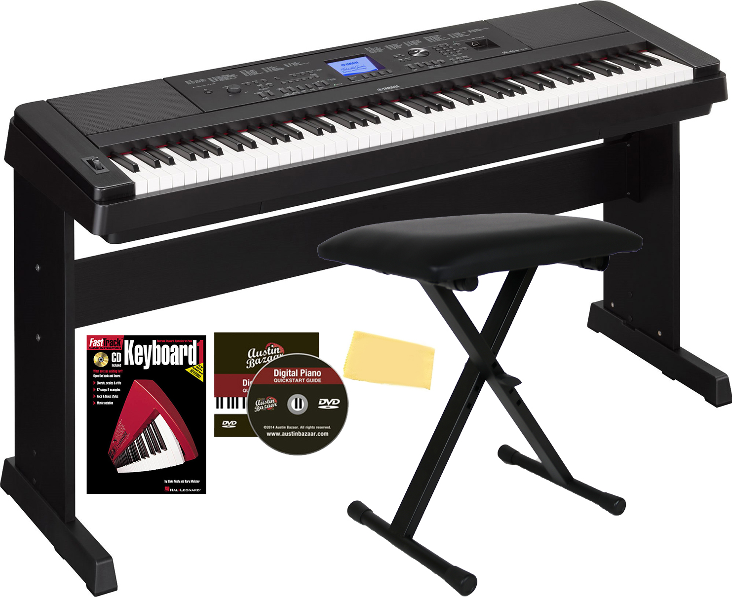 Yamaha DGX-660 Digital Piano - Black w/ X-Style Bench