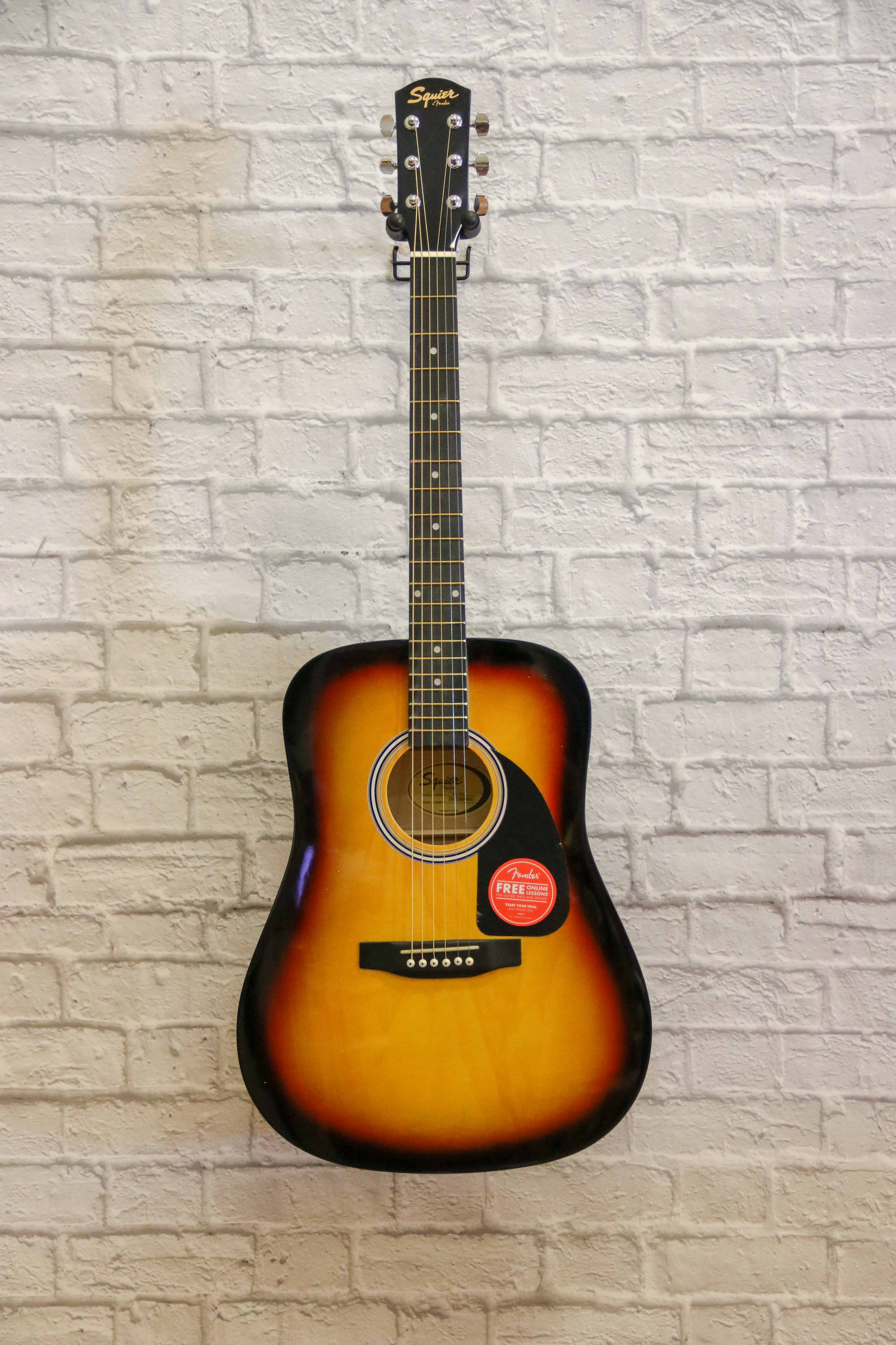 fender squier sunburst acoustic