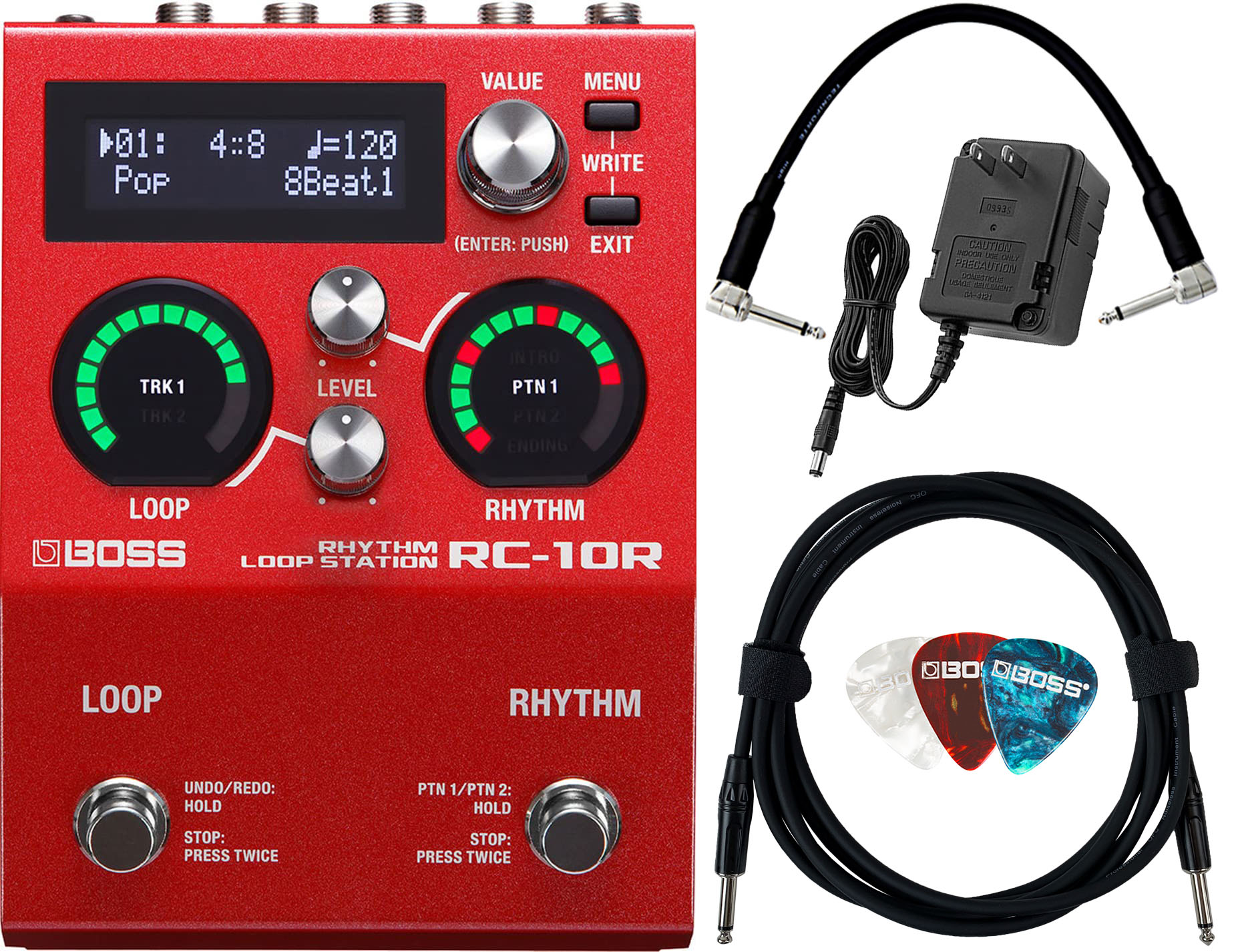 Boss RC-10R Rhythm Loop Station Bundle w/ Power Supply | eBay