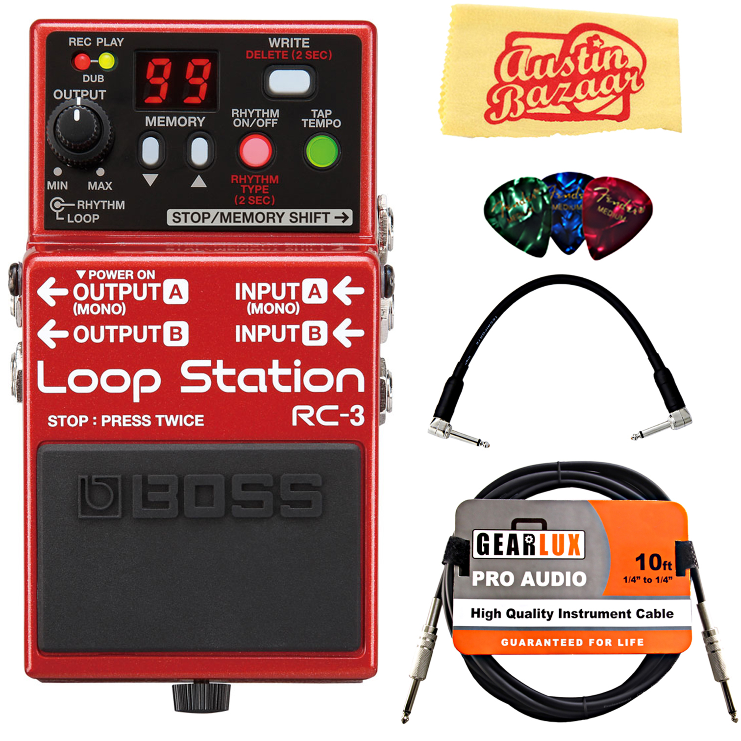 Boss RC-3 Loop Station w/ Cables 30955396088 | eBay