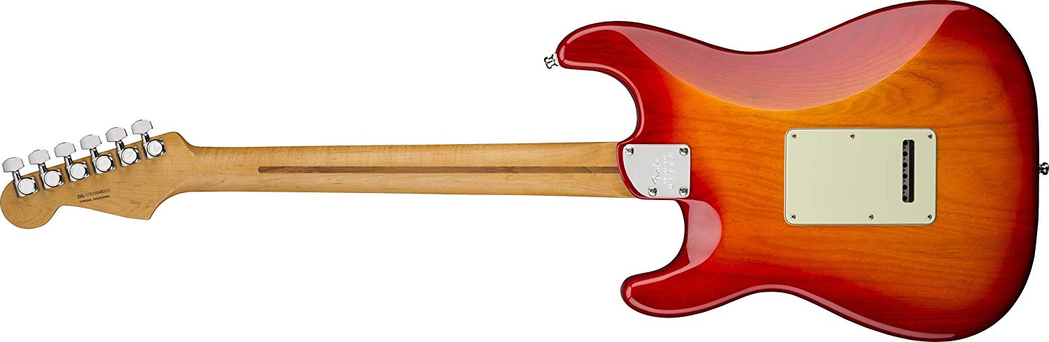 Fender American Ultra Stratocaster, Maple - Plasma Red Burst 