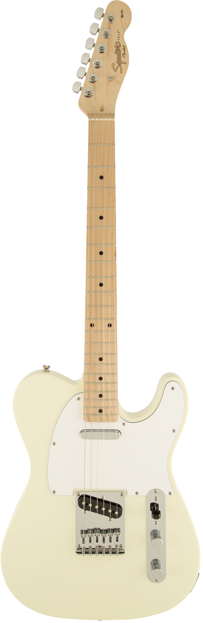 arctic white telecaster squier