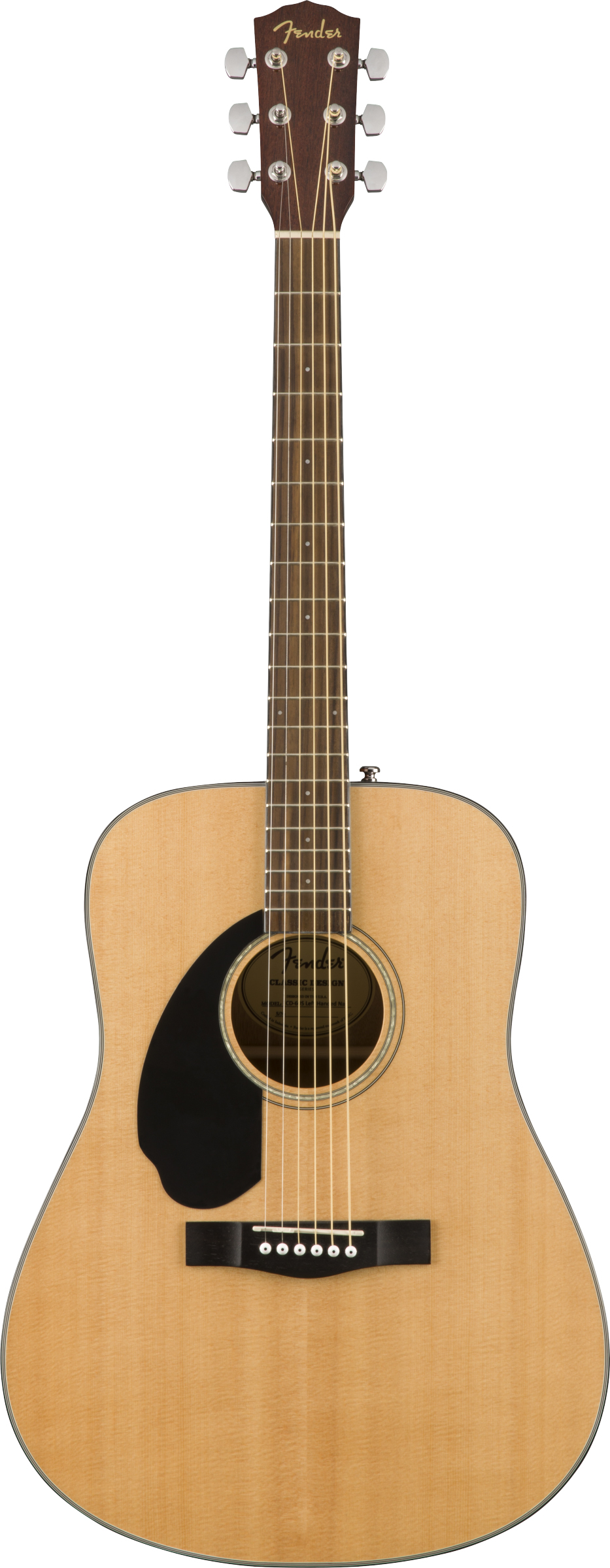 Fender CD-60S Solid Top Acoustic Guitar, Left Handed - Natural w