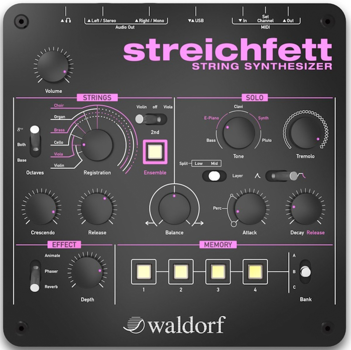 Waldorf Streichfett String Synthesizer w/ Headphones | eBay