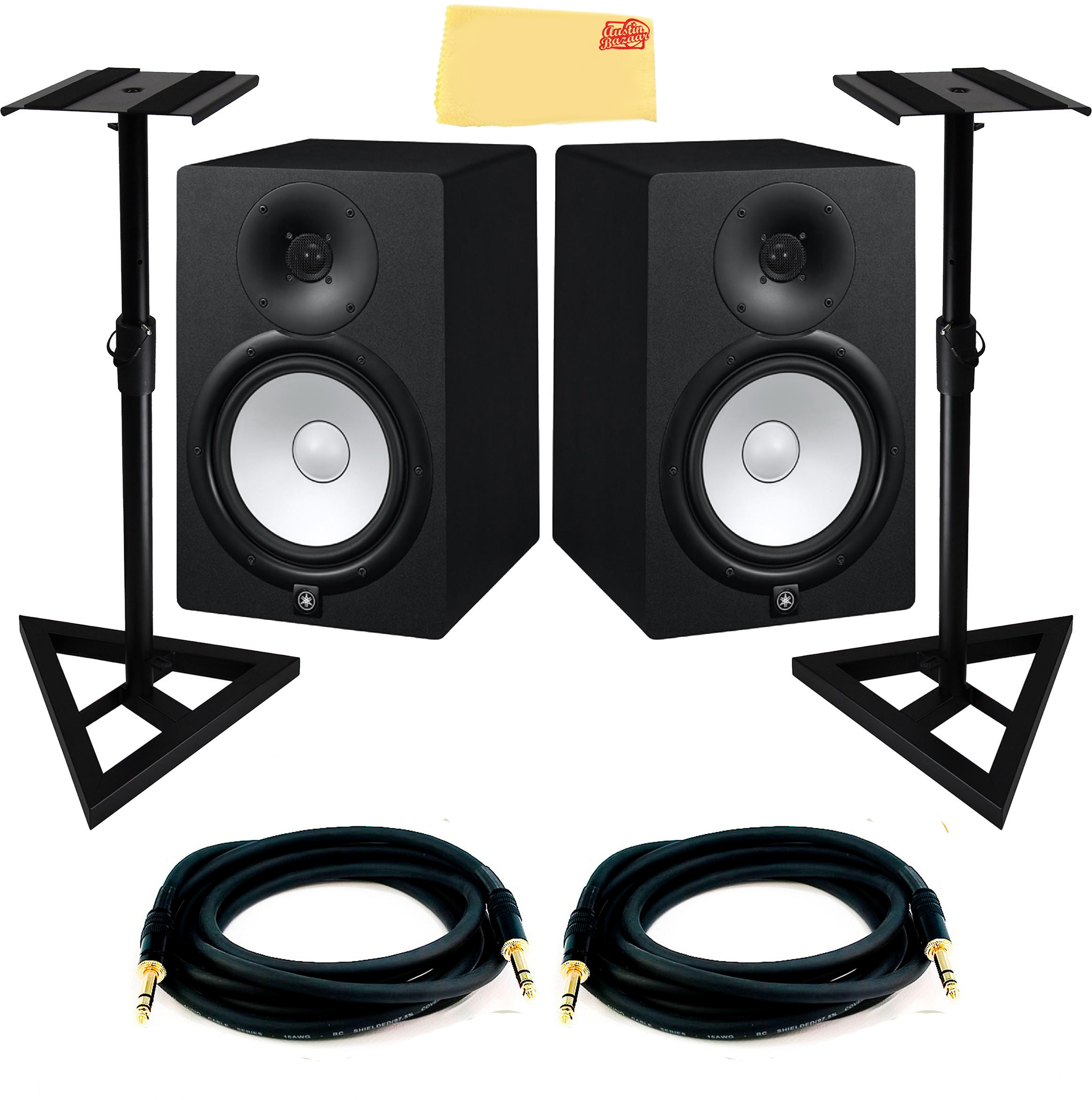 Yamaha HS7 7-Inch Powered Studio Monitor Pair w/ Stands