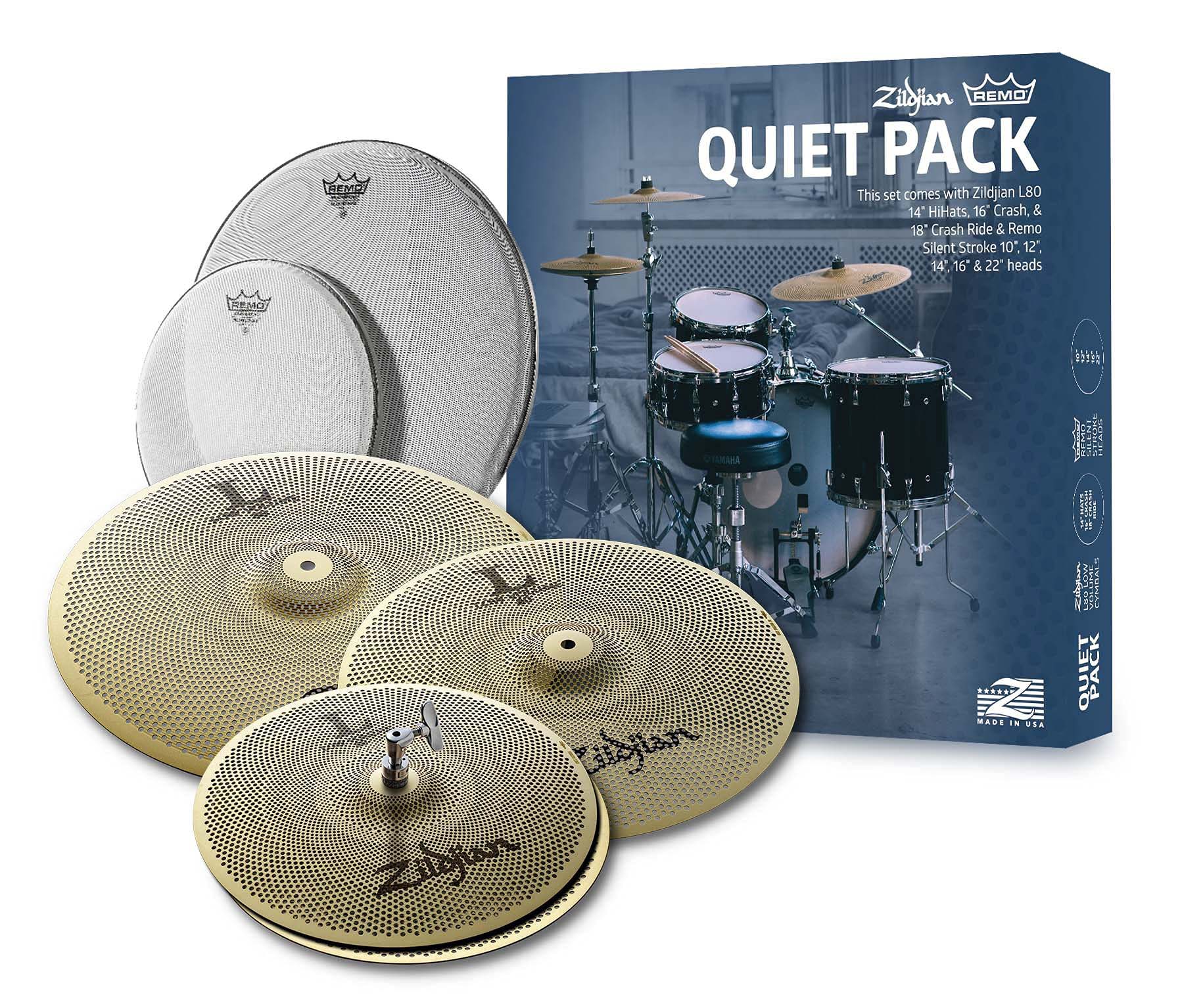 Zildjian LV468RH L80 Low Volume Cymbal Pack w/ Cymbal Bag